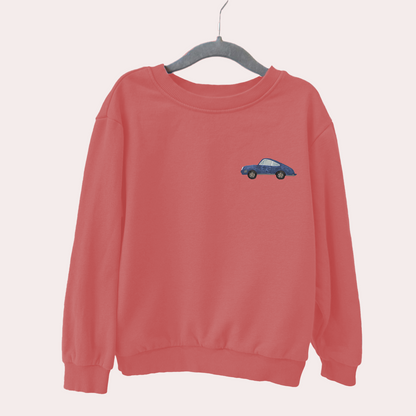 Bügelbild: Blaues Auto