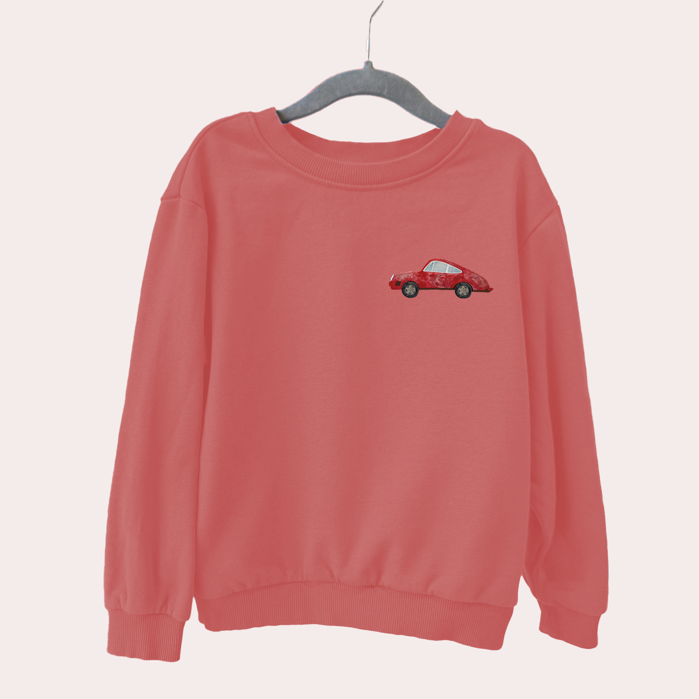 Bügelbild: Rotes Auto