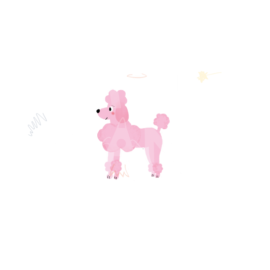 Bügelbild Pudel mini