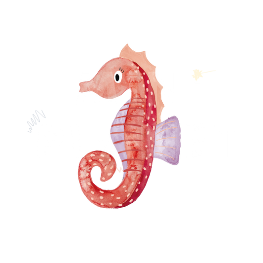 Bügelbild Seepferdchen