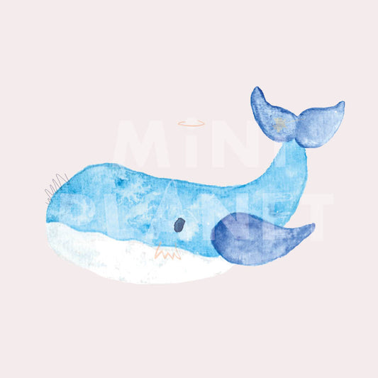 Bügelbild: kleiner Wal