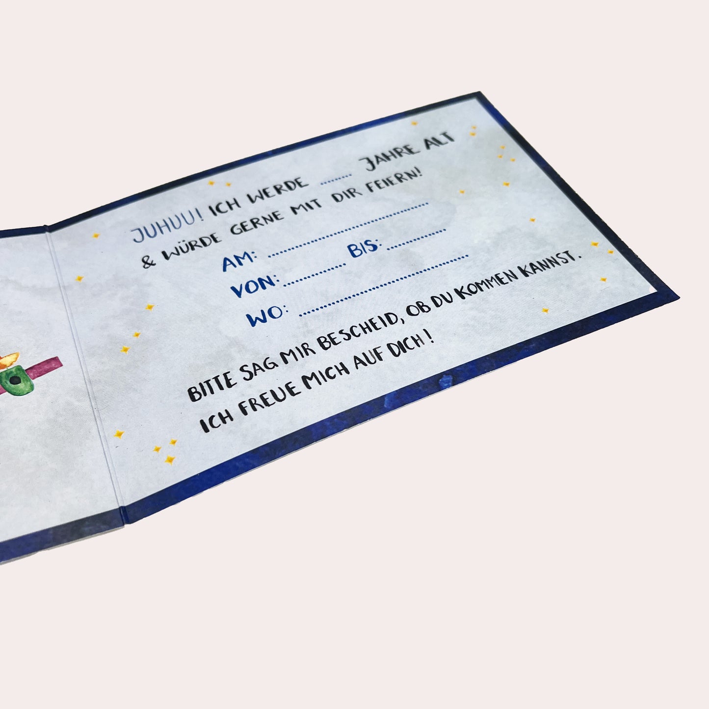 Kindergeburtstag Einladungskarten Weltraum