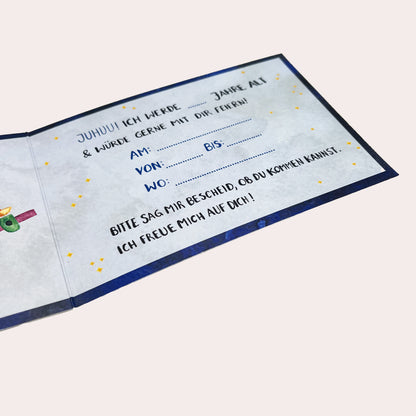 Kindergeburtstag Einladungskarten Weltraum