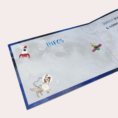 Kindergeburtstag Einladungskarten Weltraum