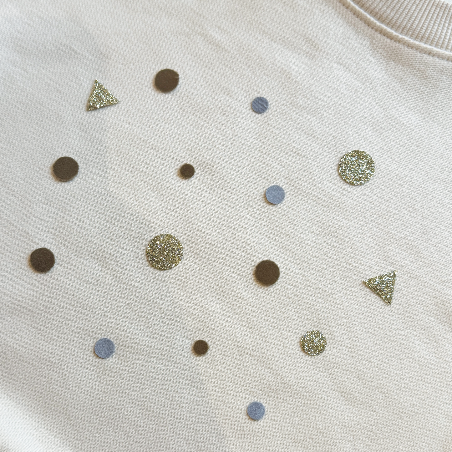 Bügelkonfetti: Beige