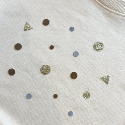 Bügelkonfetti: Beige