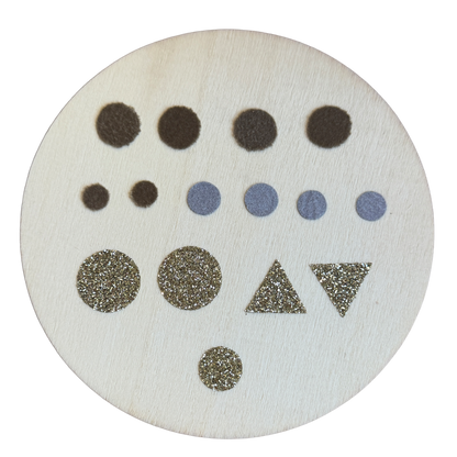 Bügelkonfetti: Beige