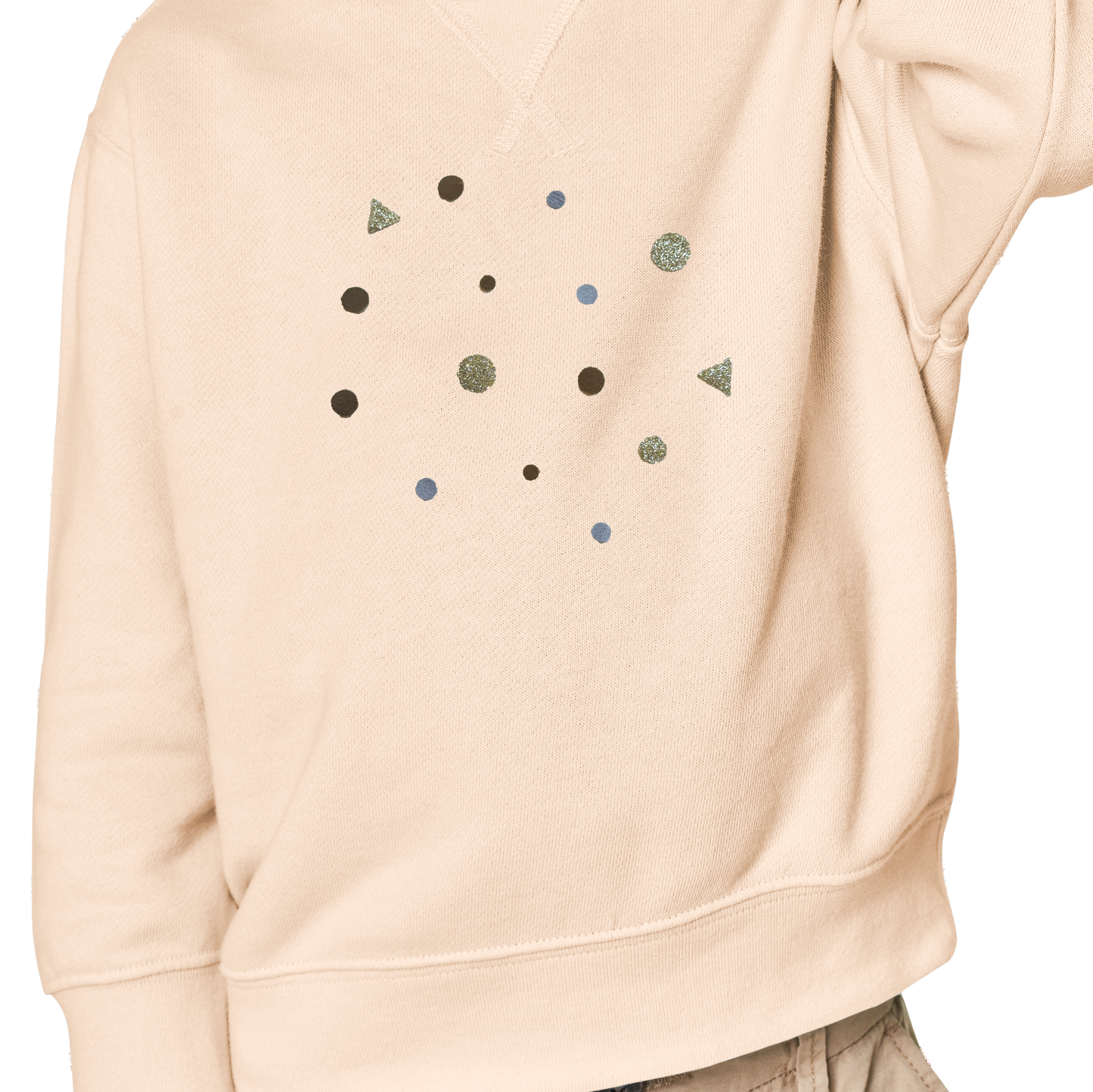 Bügelkonfetti: Beige