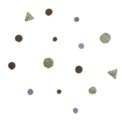 Bügelkonfetti: Beige