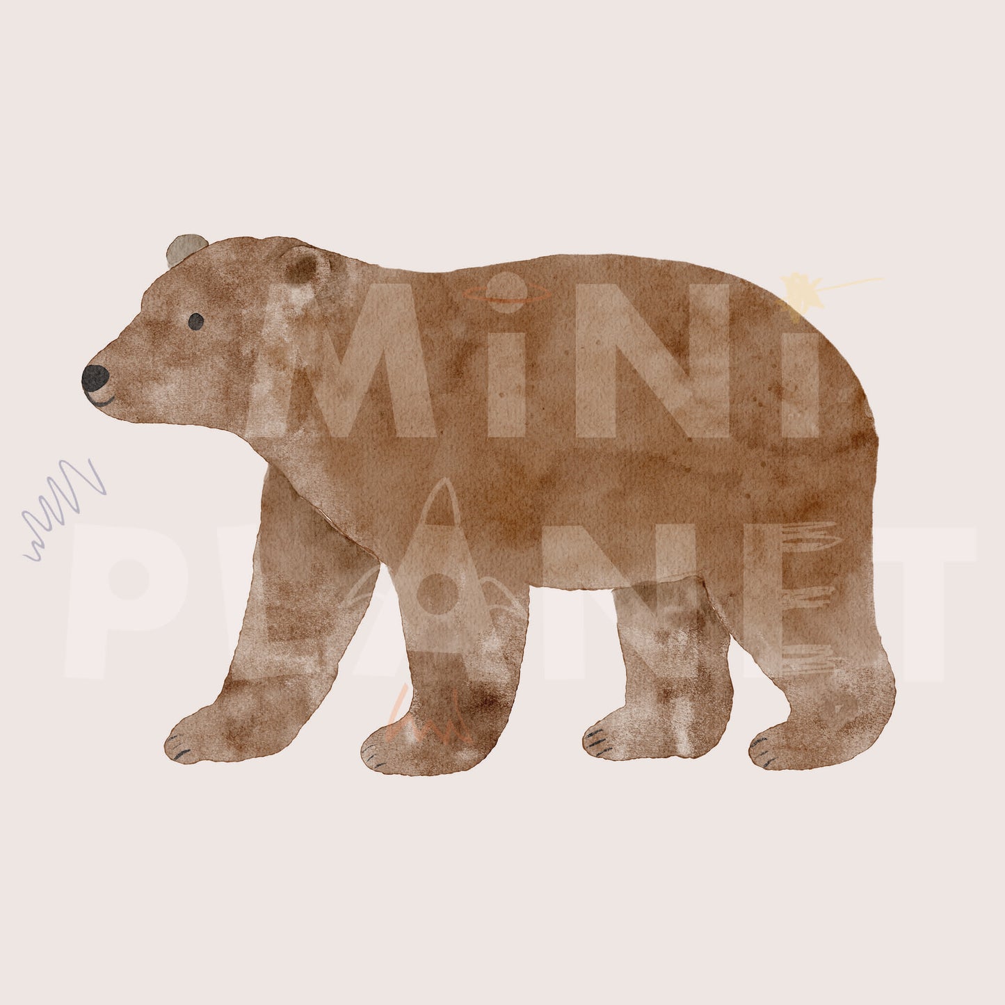 Bügelbild: Braunbär