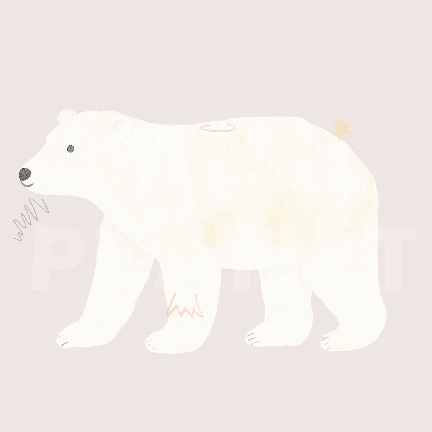 Bügelbild: Eisbär