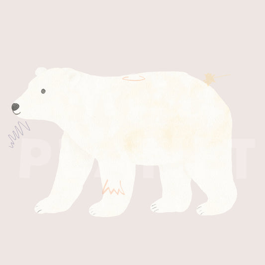 Bügelbild: Eisbär
