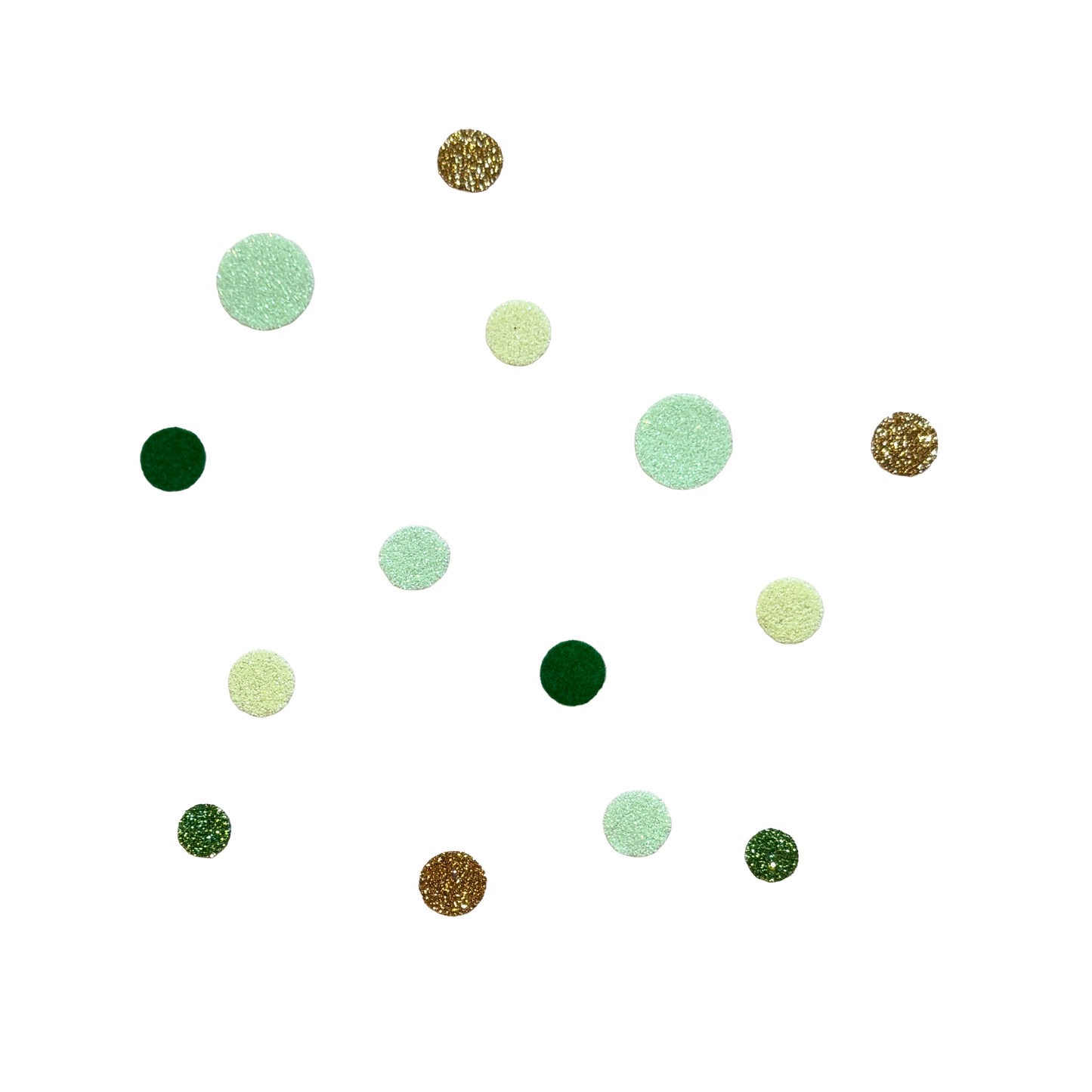 Bügelkonfetti: Grün