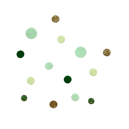 Bügelkonfetti: Grün