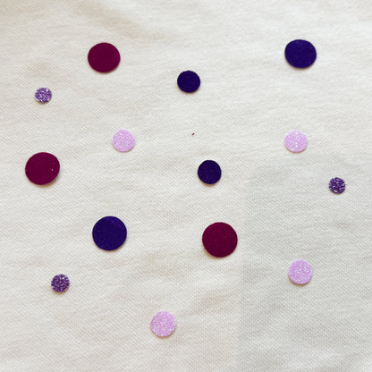 Bügelkonfetti: Lila