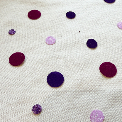 Bügelkonfetti: Lila