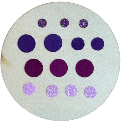 Bügelkonfetti: Lila