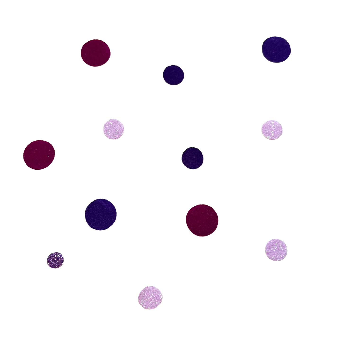 Bügelkonfetti: Lila