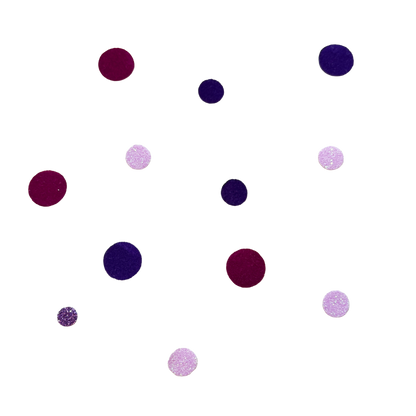 Bügelkonfetti: Lila