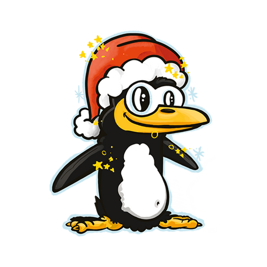 Bügelbild: Möeb Weihnachtspinguin