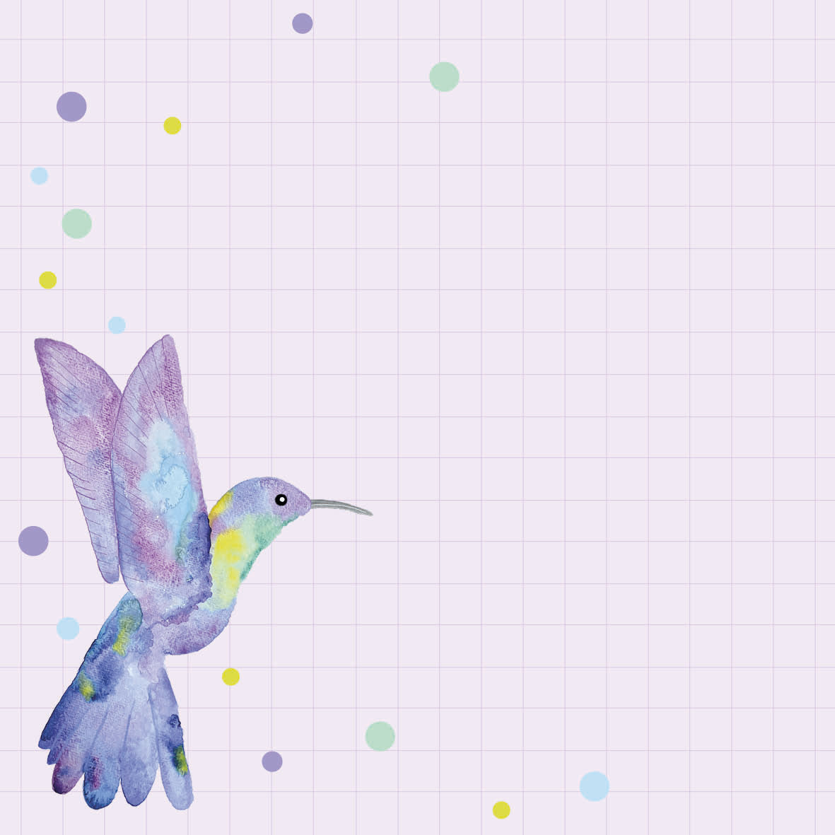 Notizblock Kolibri 10x10cm