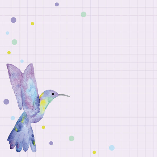 Notizblock Kolibri 10x10cm