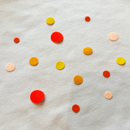 Bügelkonfetti: Orange