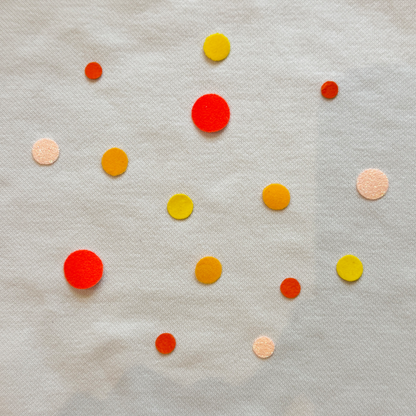 Bügelkonfetti: Orange