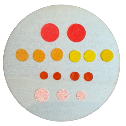 Bügelkonfetti: Orange