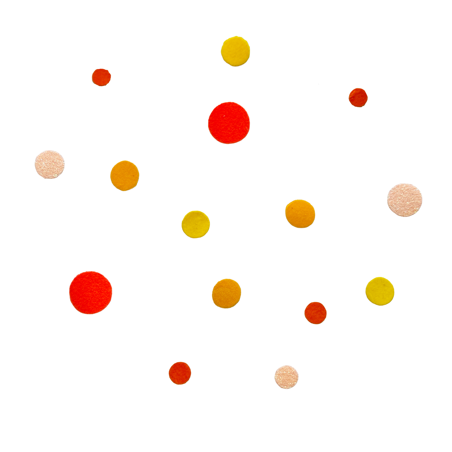 Bügelkonfetti: Orange