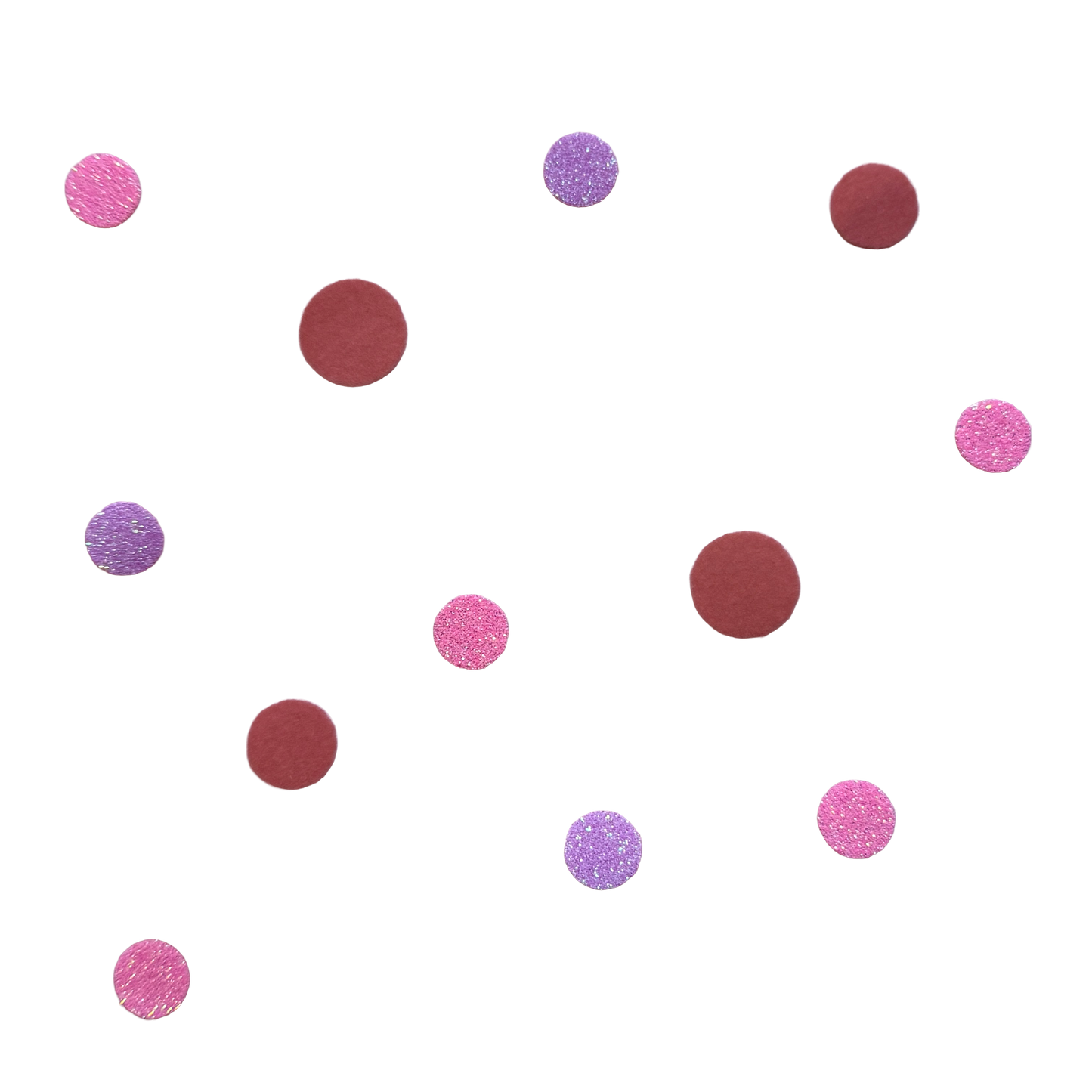 Bügelkonfetti: Rosa