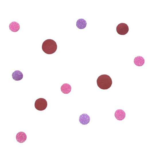 Bügelkonfetti: Rosa