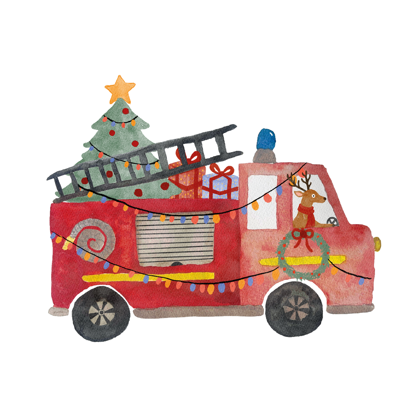 Bügelbild: Weihnachtsfeuerwehr