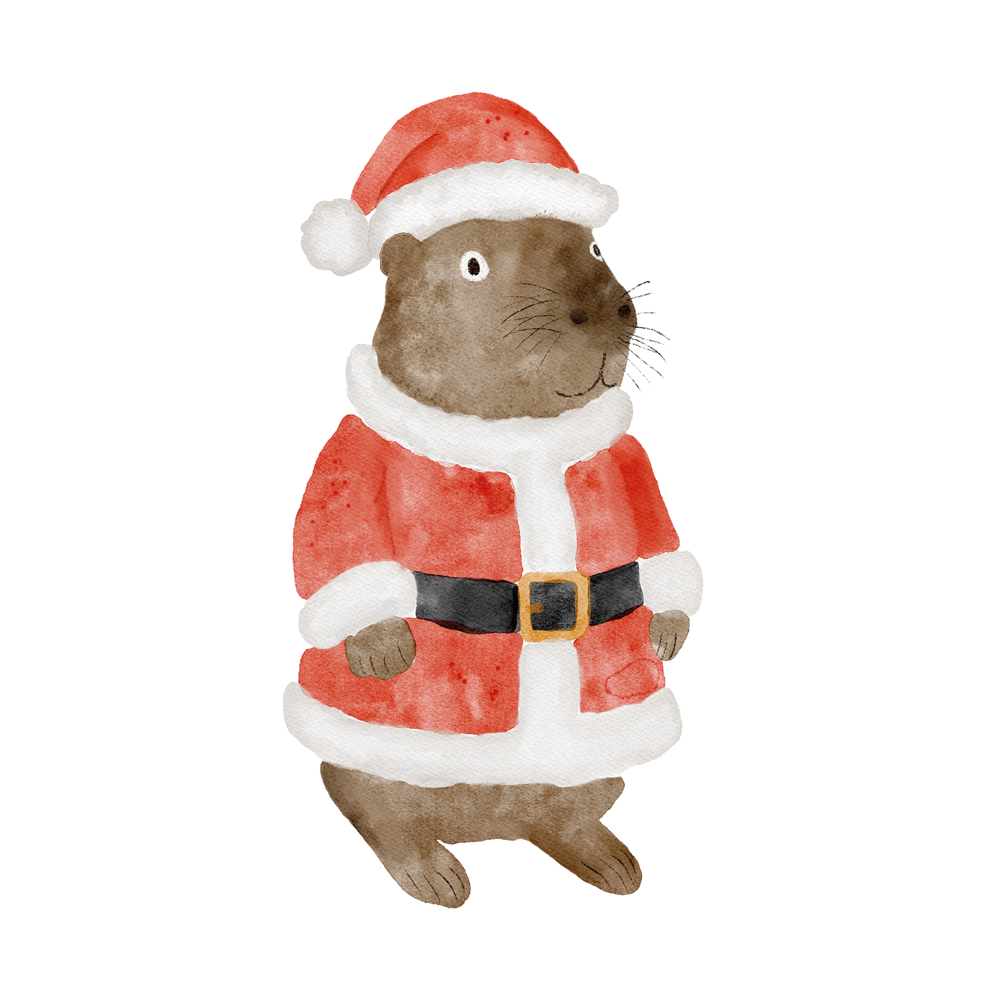 Bügelbild: Weihnachts-Wombat