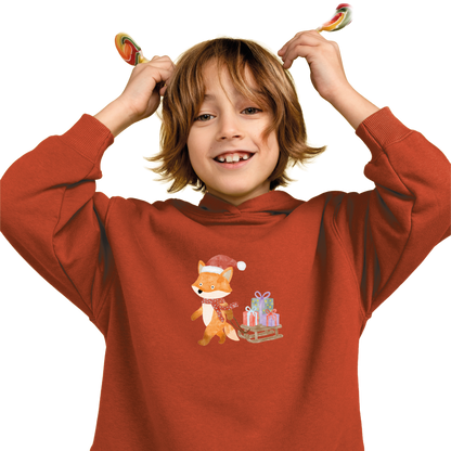 Bügelbild: Fuchs mit Schlitten