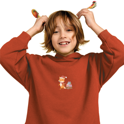 Bügelbild: Fuchs mit Schlitten