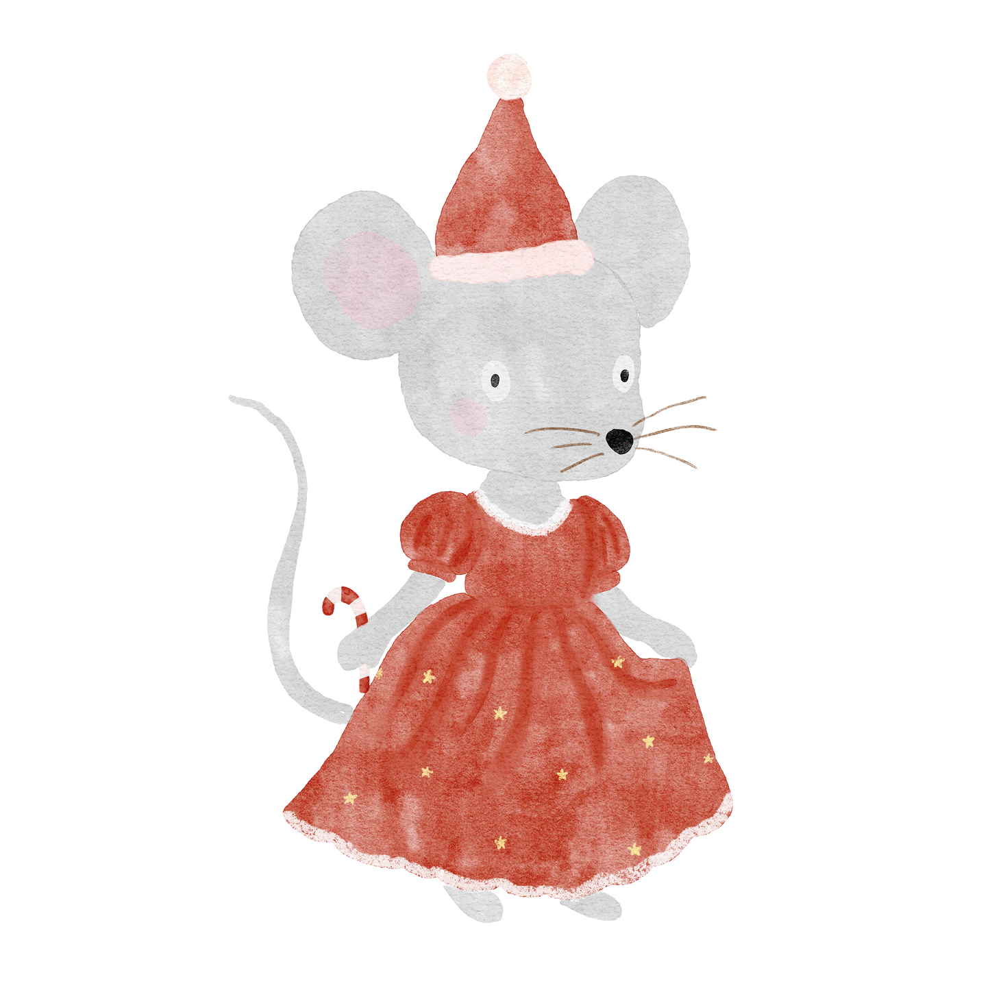 Bügelbild: Weihnachtsmaus