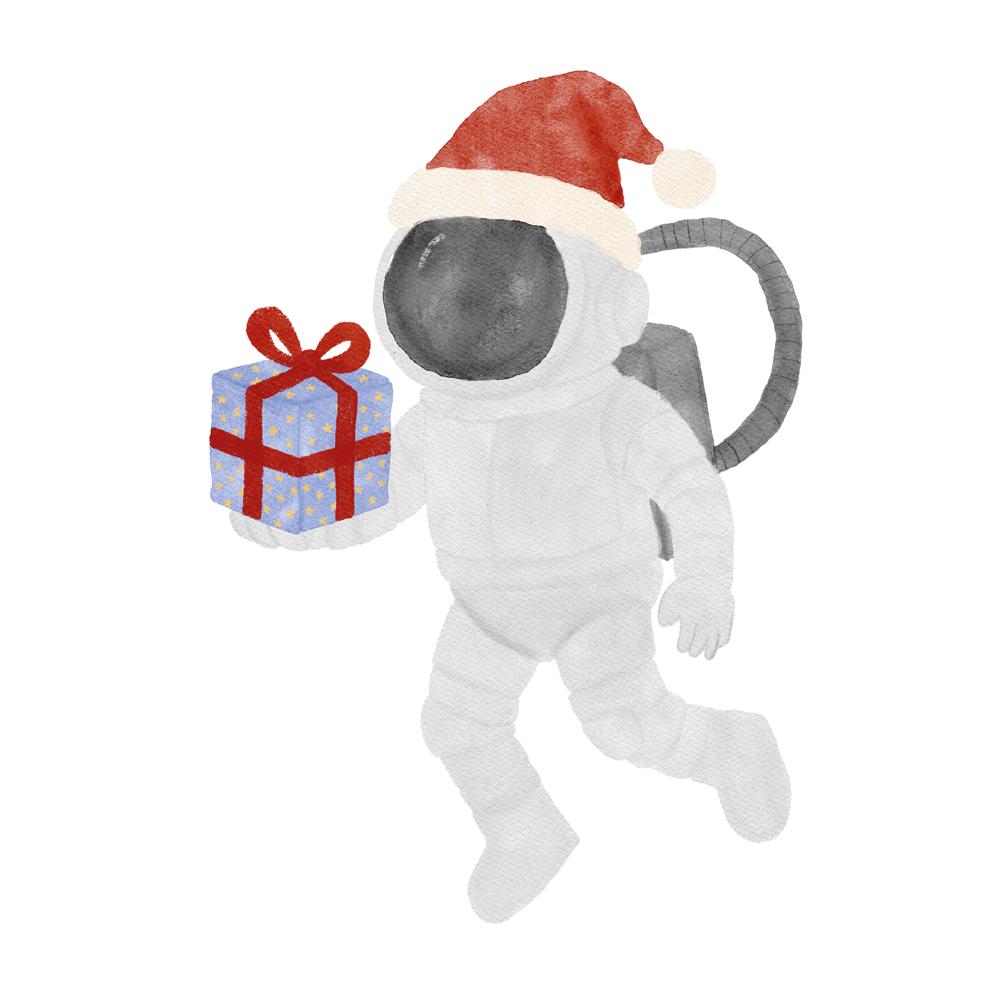 Bügelbild: Weihnachts-Astronaut