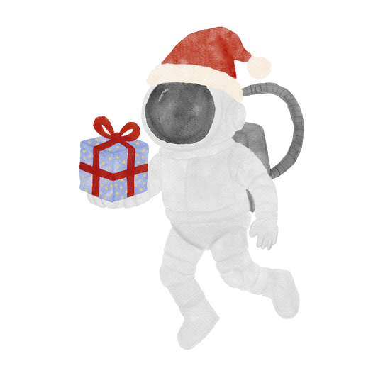Bügelbild: Weihnachts-Astronaut